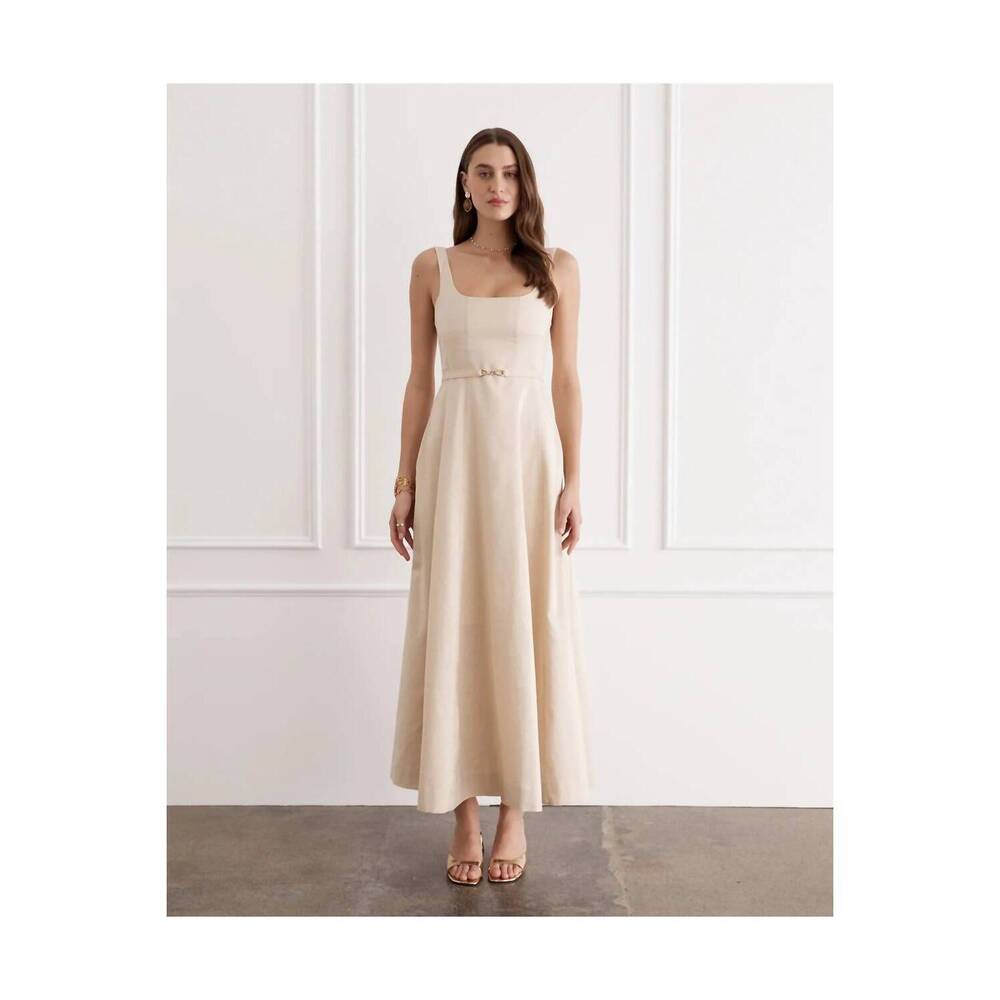 NEW AQUA BLU claudette maxi dress in illuminee